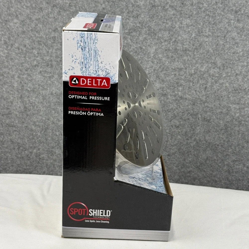Delta 75444SN 4-Spray Brushed Nickel Shower Head with SpotShield Technology